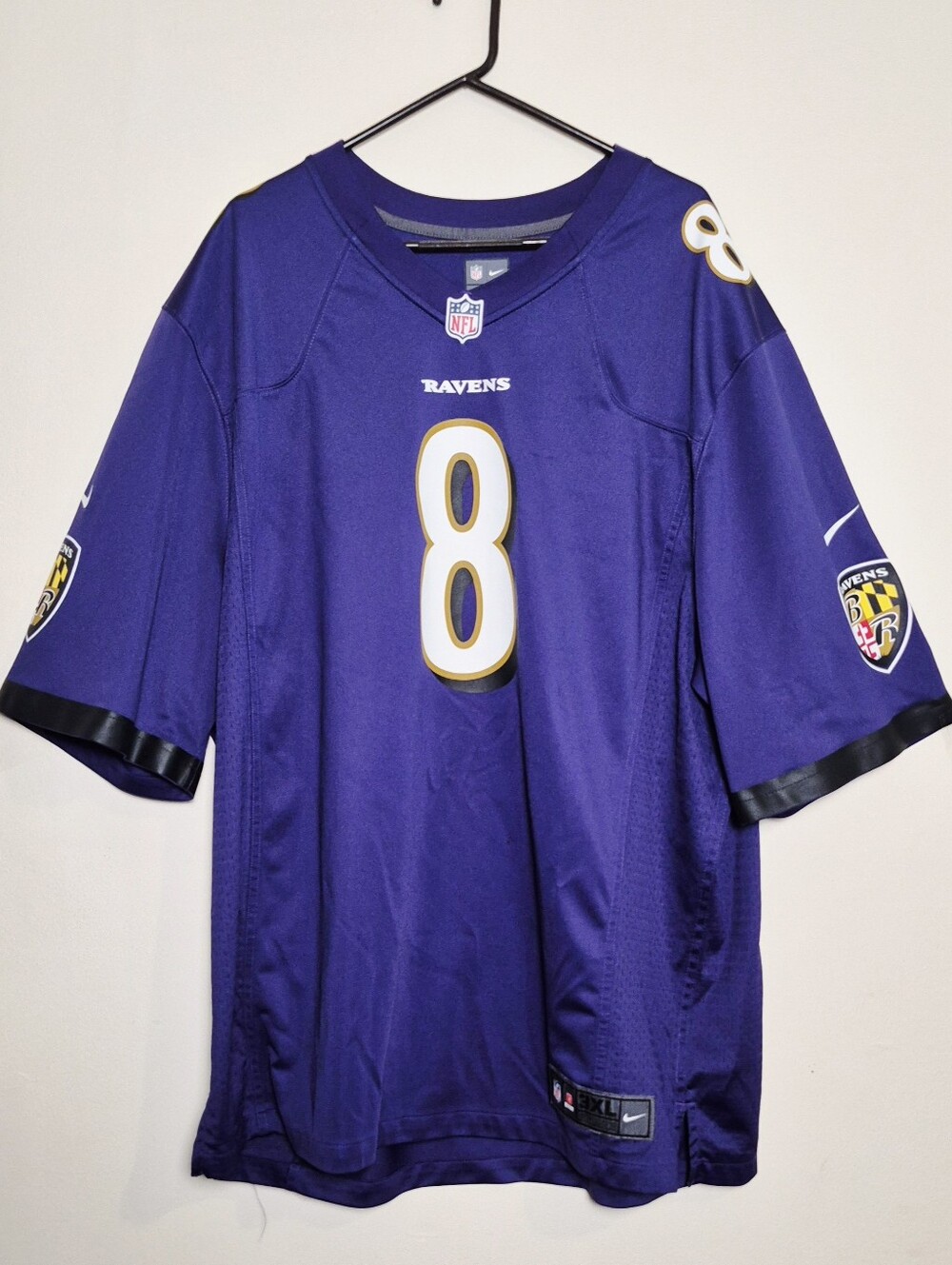 Baltimore Ravens #8 Lamar Jackson Nike On Field Jersey XXXL